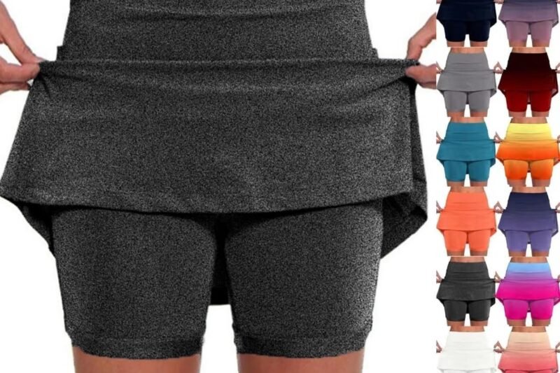 SHAOBGE Women Shorts Elastic Yoga Culottes Solid Color Athletic Pants Lightweight High Waist Skinny Floral Print Joggers 2025