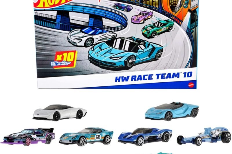 Hot Wheels 10-Pack of Toy Race Cars, Includes 1:64 Scale Corvette, Lamborghini, McLaren Originals (Amazon Exclusive)