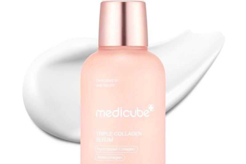 Medicube Triple Collagen Serum 1.85 fl.oz – Nourish dull skin with Triple Collagen Complex – A lightweight serum with Niacinamide and Hyaluronic Acid – Korean Skincare