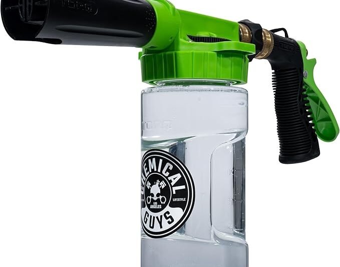 Chemical Guys TORQ Foam Blaster 6 – Foam Cannon Garden Hose Attachment, Easy to Use, Sprays Thick Suds for Safe Washing Trucks, SUVs, Motorcycles, RVs, and Other Vehicles