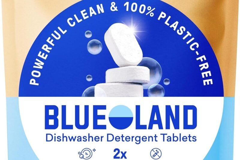 bLUELAND Plastic-Free Dishwasher Detergent Tablets Review – Eco-Friendly Free & Clear Dishwashing Pods